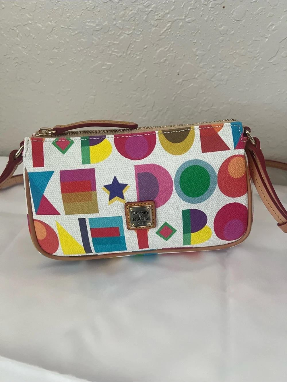 Dooney & Bourke Small Crossbody Bag - Multicolor/Red